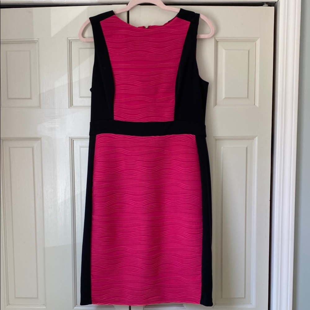 Dana Buchman Textured Dress with Gold Embellishments